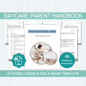 Printable Daycare Policy Template