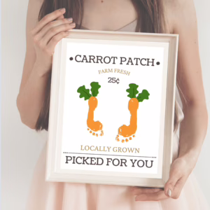 Carrot Patch Footprint Art