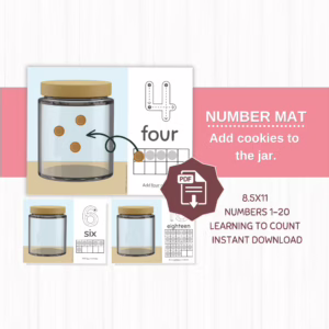 Cookie Jar Number Mats