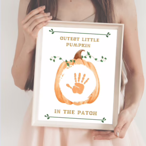 Pumpkin Patch Handprint Art