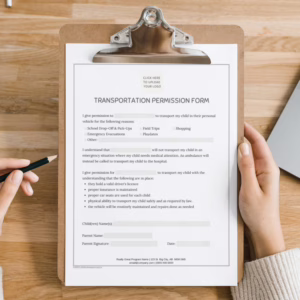 Daycare Transportation Permission Form